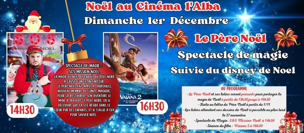 actualité Noel au cinéma l'Alba